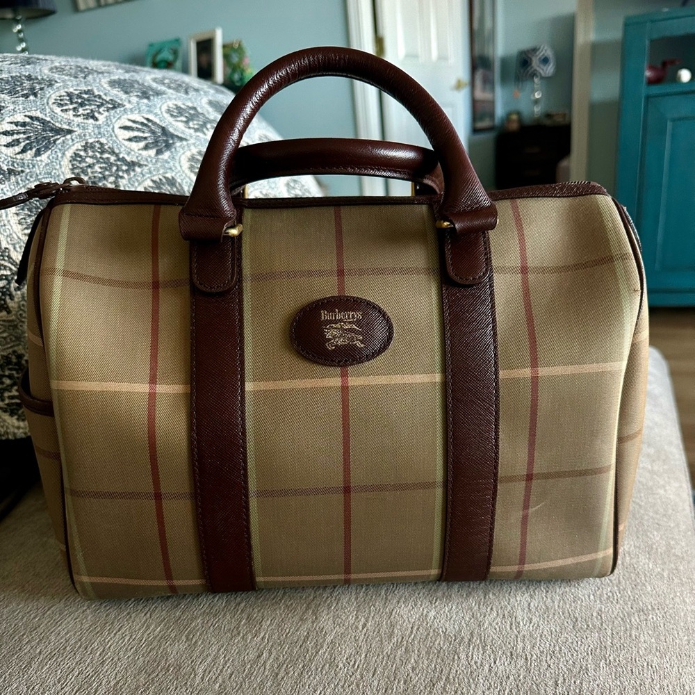 Vintage Burberrys Boston Bag